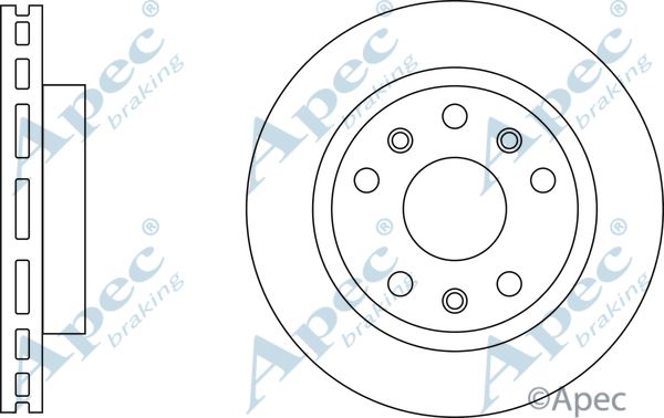 APEC BRAKING stabdžių diskas DSK3143